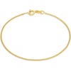 Amazon Essentials Sterling Curb Chain Bracelet(Yellow Gold)