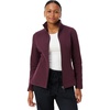 Amazon Essentials Women’s Classic-Fit Full-Zip Polar Soft Fleece Jacket, Outerwear Coat with Cuffs (Available in Plus Size)(Burgundy)