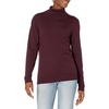 Amazon Essentials Women’s Classic-Fit Lightweight Long-Sleeve Turtleneck Sweater(Burgundy)
