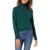 Amazon Essentials Women’s Classic-Fit Lightweight Long-Sleeve Turtleneck Sweater(Forest Green)