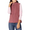 Amazon Essentials Women’s Classic-Fit Sleeveless Polar Soft Fleece Vest with Zip Pockets (Available in Plus Size)(Burgundy Heather)