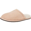 Amazon Essentials Women’s Cozy Slippers with Faux Fur Lining, Non-Slip Indoor Outdoor House Shoes(Dusty Rose)