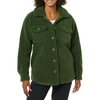 Amazon Essentials Women’s Oversized Teddy Sherpa Shirt Jacket (Previously Goodthreads)(Olive)