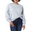 Amazon Essentials Women’s Soft Touch Long Sleeve Pleated Shoulder Crewneck Sweater(Grey Heather)