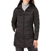 Amazon Essentials womens Lightweight Water-Resistant Packable Hooded Puffer Coat (Available in Plus Size)(Black)