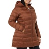Amazon Essentials womens Lightweight Water-Resistant Packable Hooded Puffer Coat (Available in Plus Size)(Dark Toffee Brown)