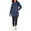 Amazon Essentials womens Lightweight Water-Resistant Packable Hooded Puffer Coat (Available in Plus Size)(Navy)