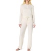 Amazon Essentials x Sofia Grainge Women’s Long Sleeve Henley Pajama Set(Ivory)