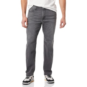 Amazon Essentials Men’s Straight-Fit Stretch Jean, Light-Stretch Denim(Washed Grey)