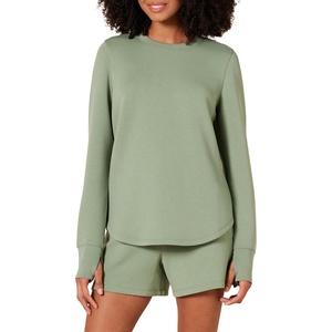 Amazon Essentials Women’s Active Sweat Standard-Fit Long-Sleeve Crewneck Sweatshirt(Sage Green)