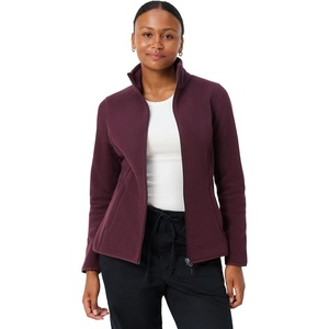 Amazon Essentials Women’s Classic-Fit Full-Zip Polar Soft Fleece Jacket, Outerwear Coat with Cuffs (Available in Plus Size)(Burgundy)