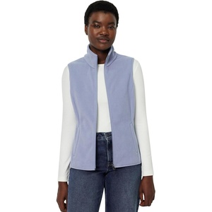 Amazon Essentials Women’s Classic-Fit Sleeveless Polar Soft Fleece Vest with Zip Pockets (Available in Plus Size)(Dusty Blue)