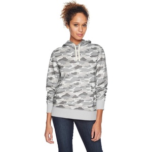 Amazon Essentials Women’s Regular-Fit Midweight Fleece Pullover Hoodie with Kangaroo Pocket (Available in Plus Size)(Grey Camo)