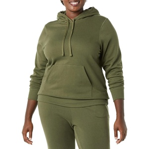 Amazon Essentials Women’s Regular-Fit Midweight Fleece Pullover Hoodie with Kangaroo Pocket (Available in Plus Size)(Olive)