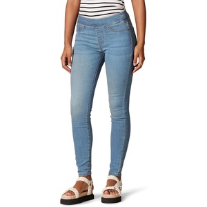 Amazon Essentials Women’s Skinny Fit Mid-Rise Stretch Pull-On Jegging with Pockets(New Light Wash)
