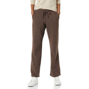 Amazon Essentials Women’s Straight Leg Fleece Sweatpants with Drawstring (Available in Plus Size)(Chocolate Heather)