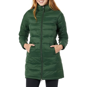 Amazon Essentials womens Lightweight Water-Resistant Packable Hooded Puffer Coat (Available in Plus Size)(Dark Green)