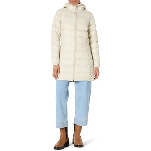 Amazon Essentials womens Lightweight Water-Resistant Packable Hooded Puffer Coat (Available in Plus Size)(Pumice)