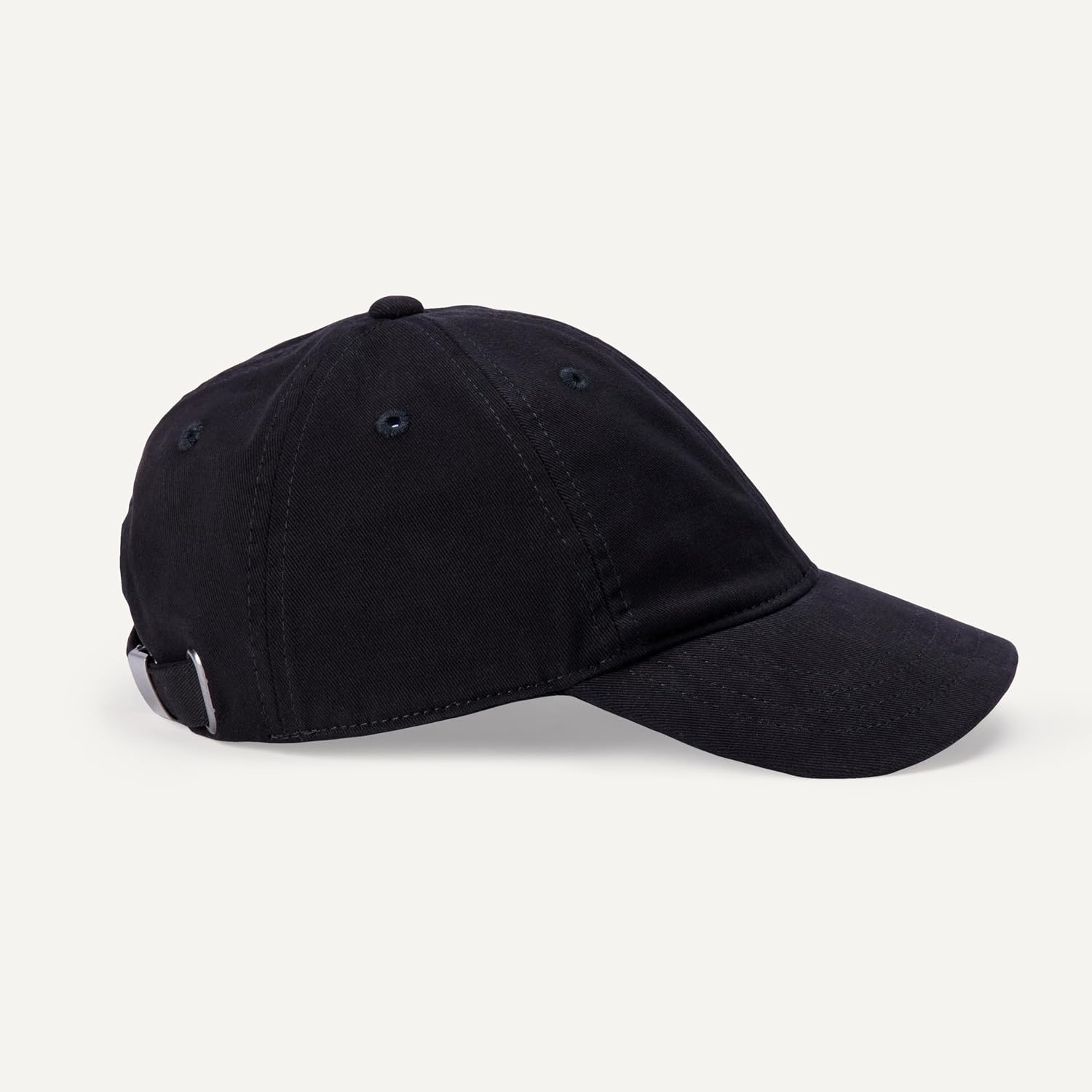 image:imageAmazon Essentials Unisex Kids Breathable Washed Cotton Adjustable Baseball CapBlack
