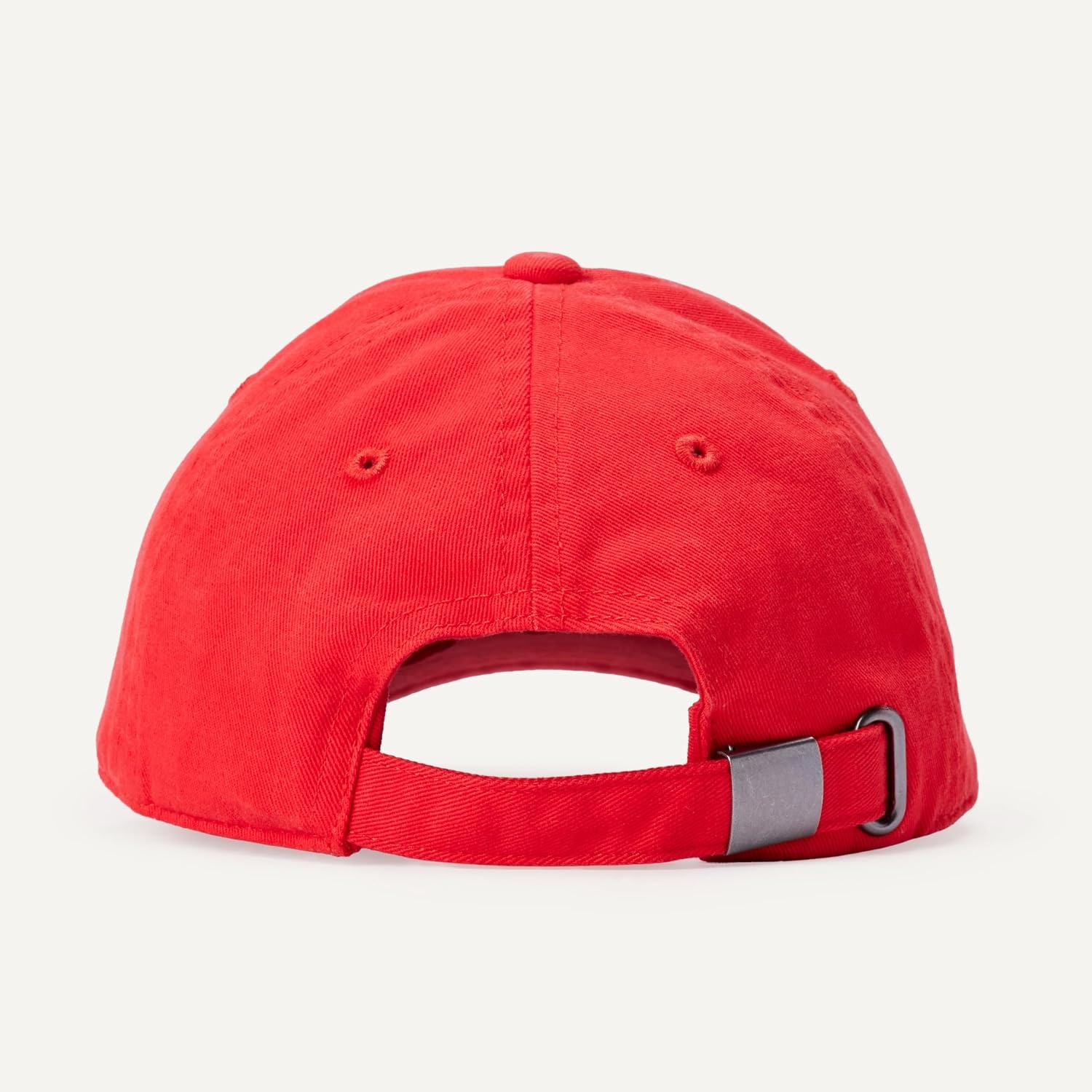 image:imageAmazon Essentials Unisex Kids Breathable Washed Cotton Adjustable Baseball CapRed