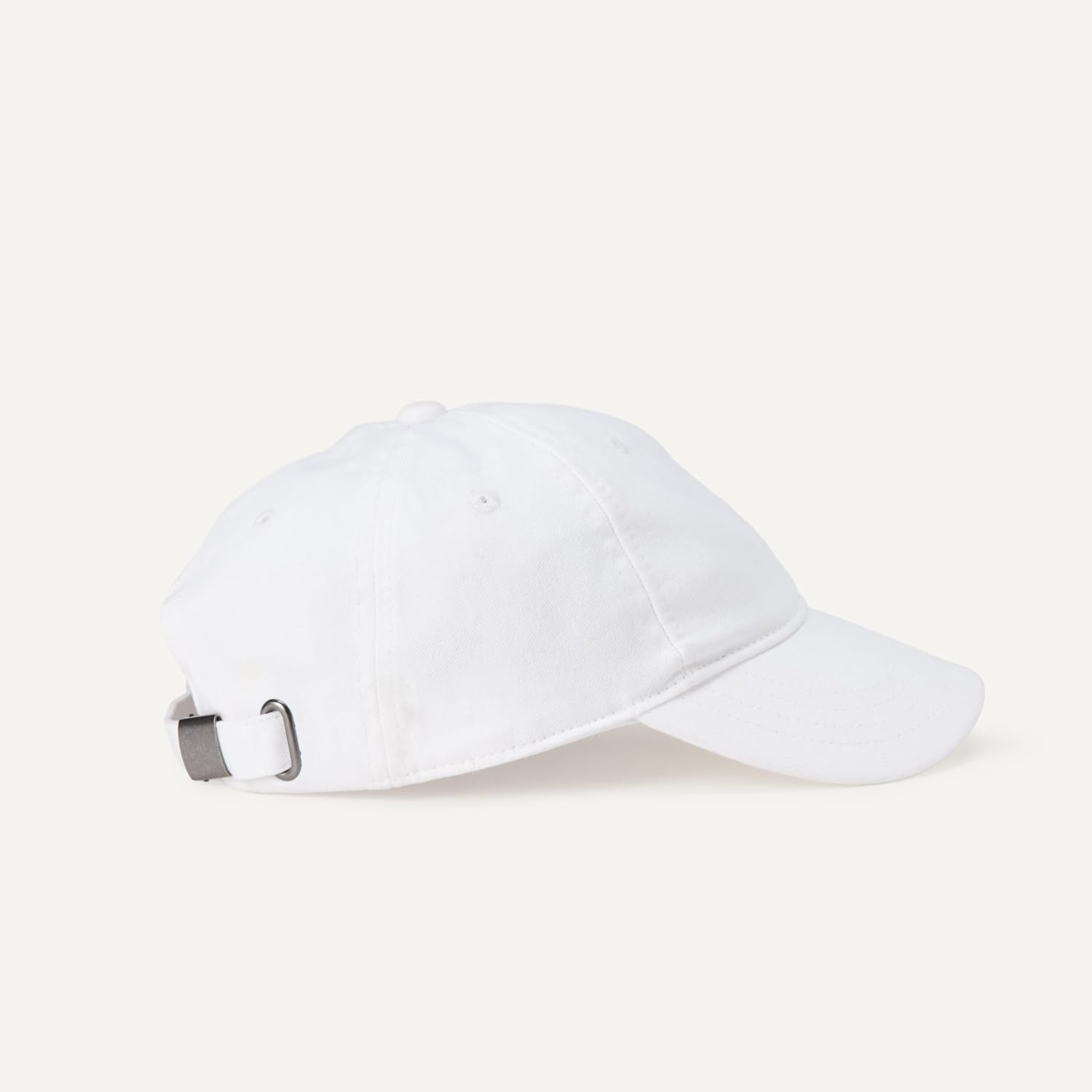 image:imageAmazon Essentials Unisex Kids Breathable Washed Cotton Adjustable Baseball CapWhite