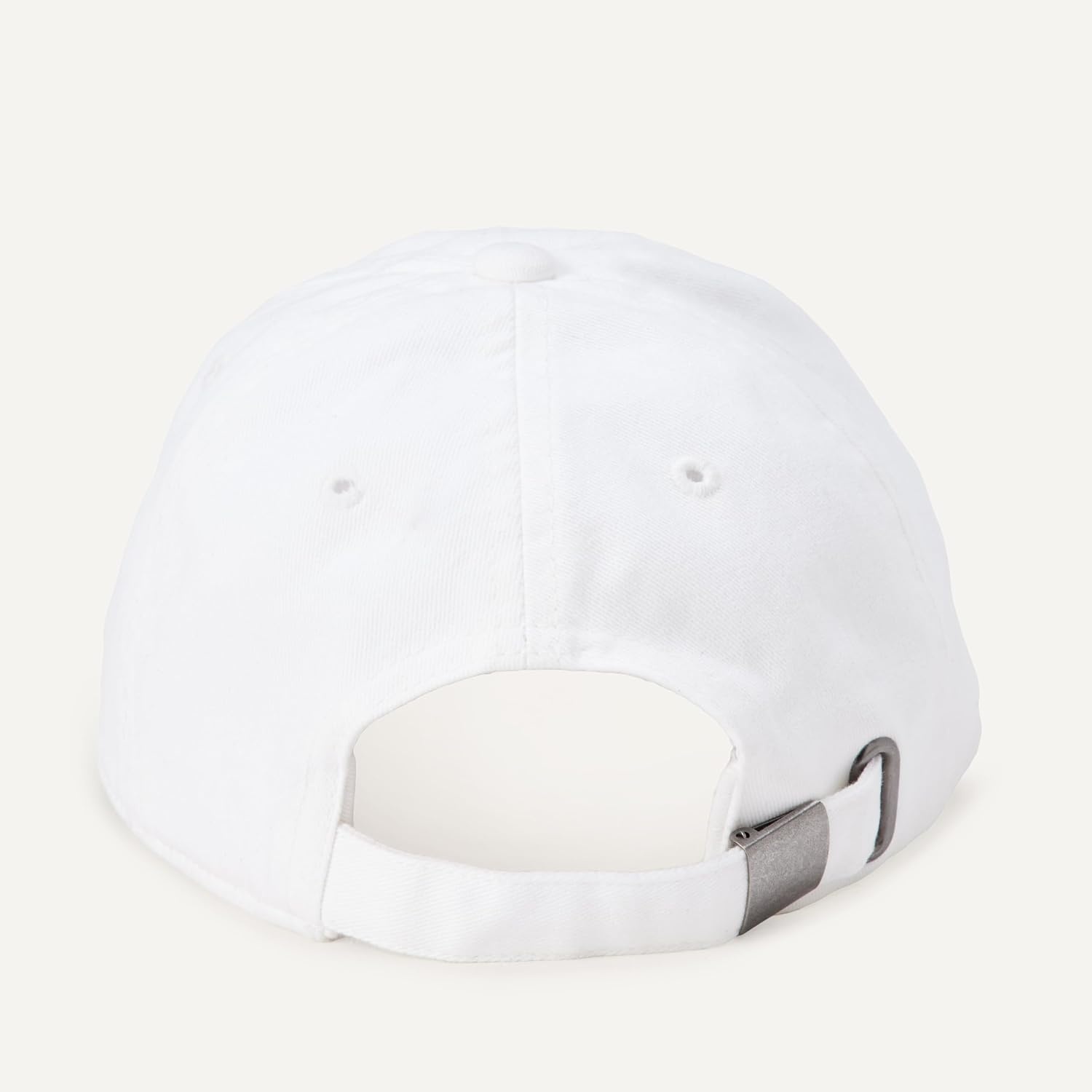 image:imageAmazon Essentials Unisex Kids Breathable Washed Cotton Adjustable Baseball CapWhite