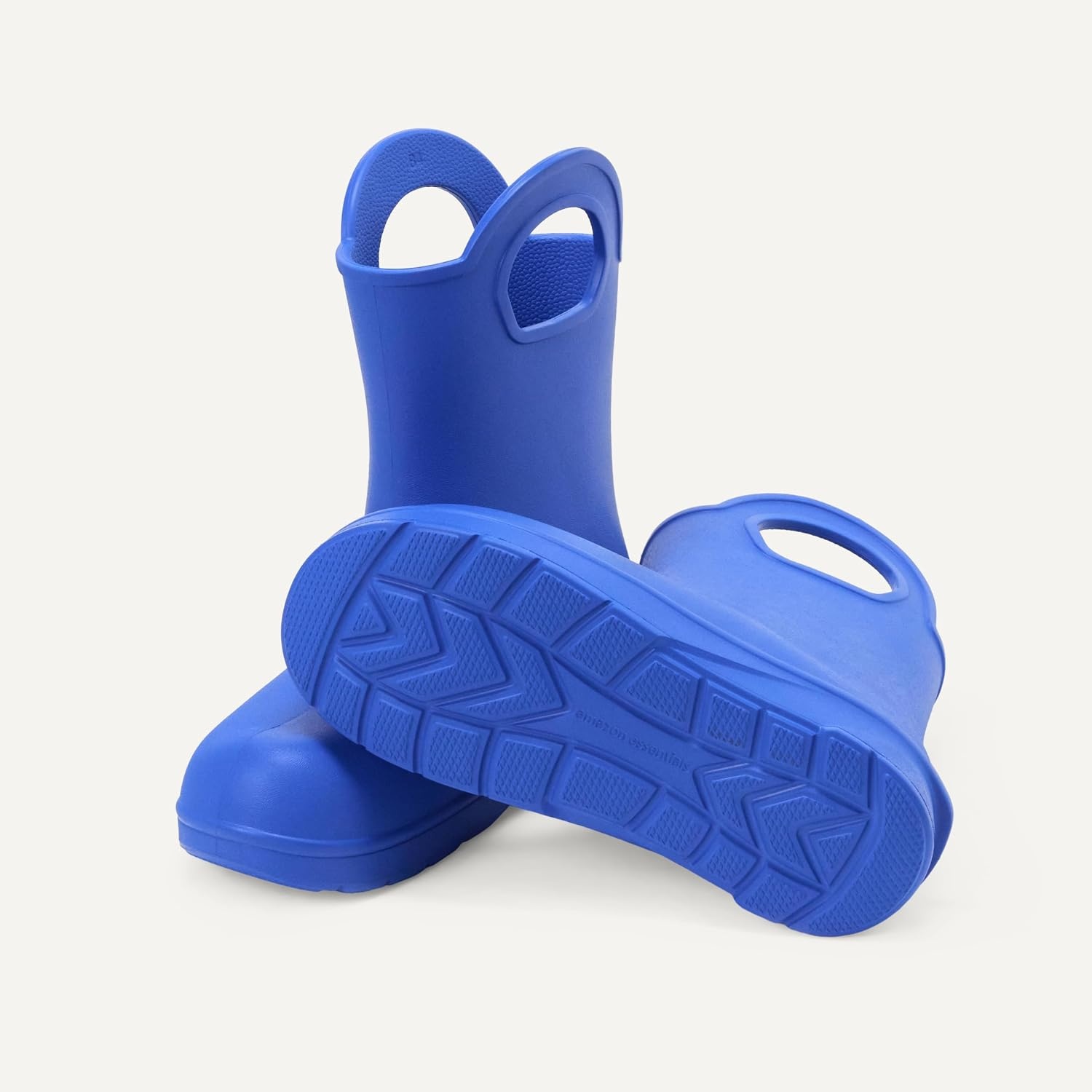 image:imageAmazon Essentials Unisex Kids Lightweight Rain Boot with HandlesBlue