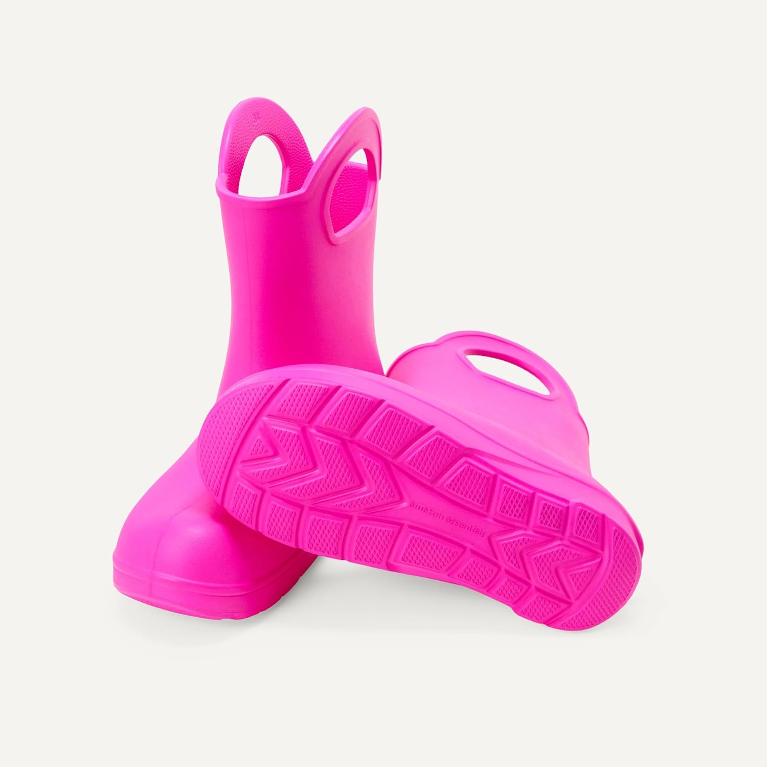 image:imageAmazon Essentials Unisex Kids Lightweight Rain Boot with HandlesHot Pink