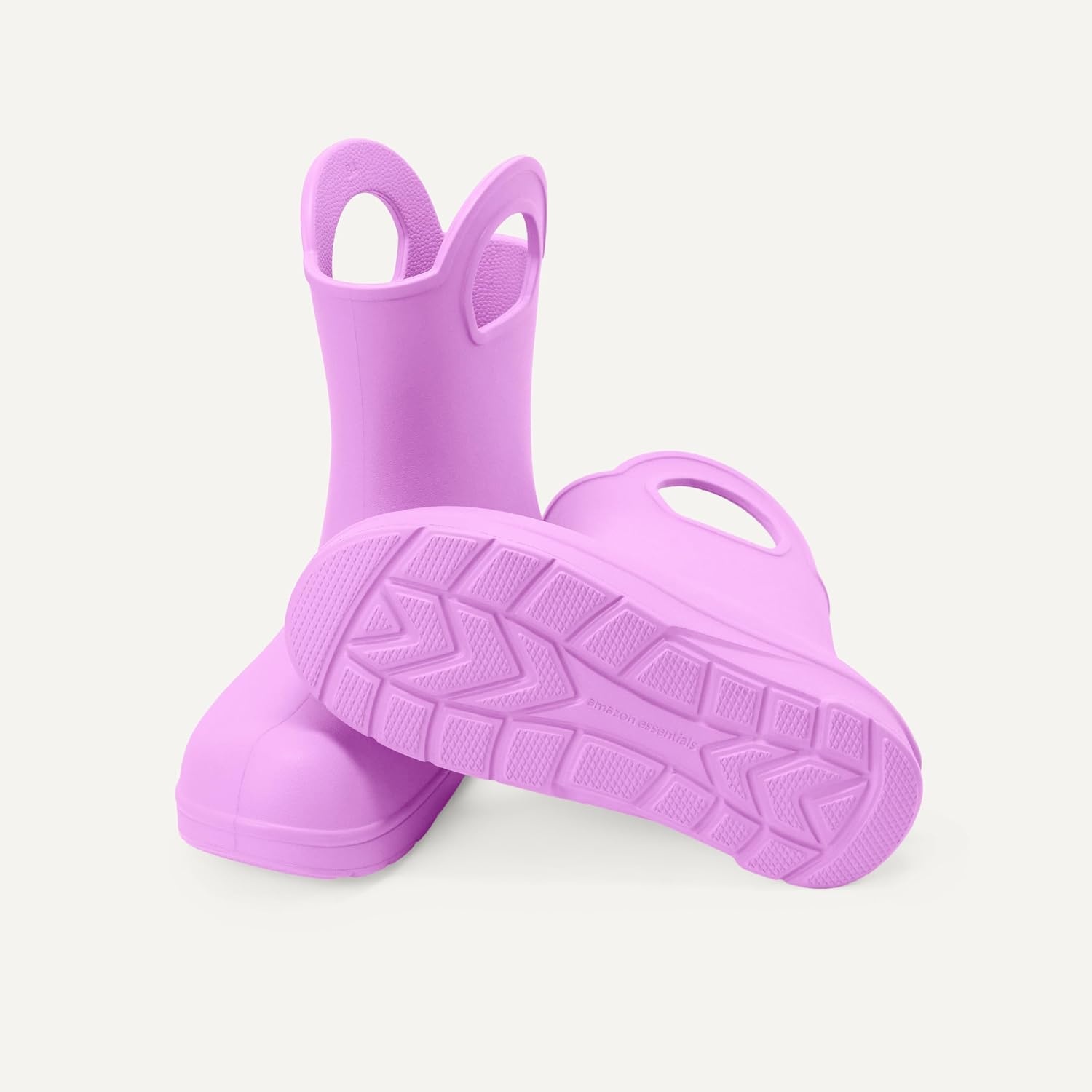 image:imageAmazon Essentials Unisex Kids Lightweight Rain Boot with HandlesLavendar