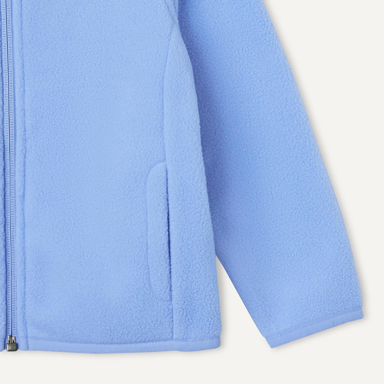 image:imageAmazon Essentials Unisex Kids Polar Fleece FullZip Mock JacketCornflower Blue