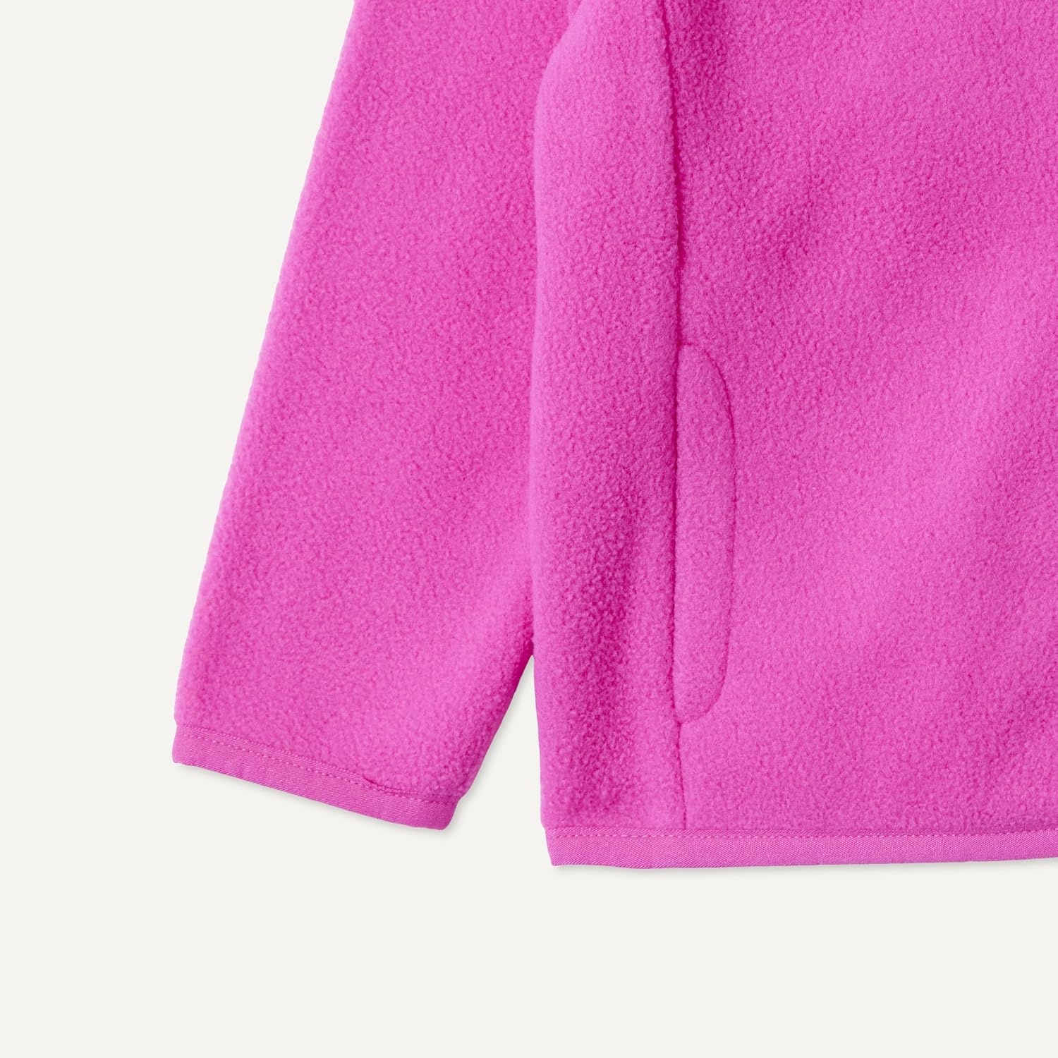 image:imageAmazon Essentials Unisex Kids Polar Fleece FullZip Mock JacketFuchsia