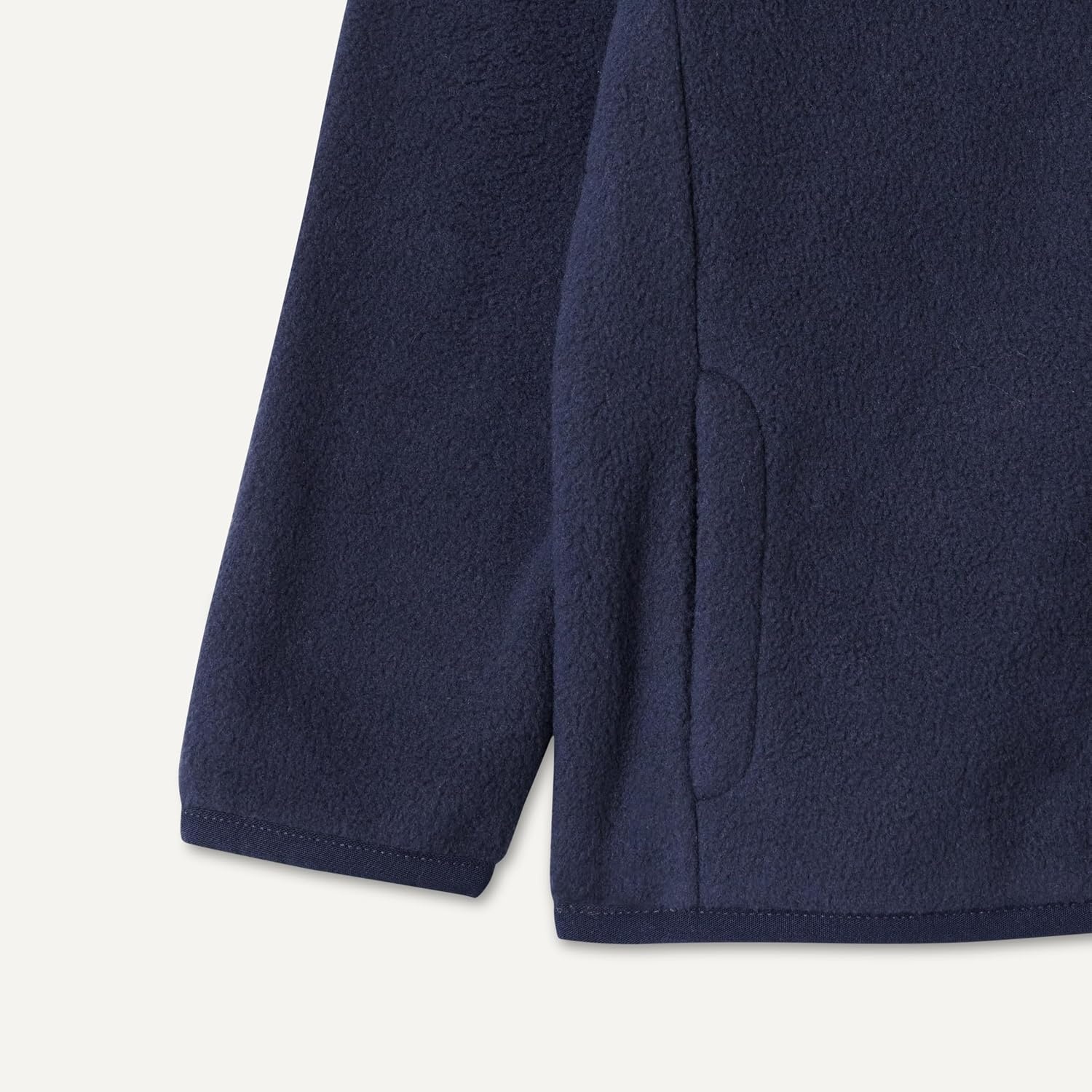 image:imageAmazon Essentials Unisex Kids Polar Fleece FullZip Mock JacketNavy