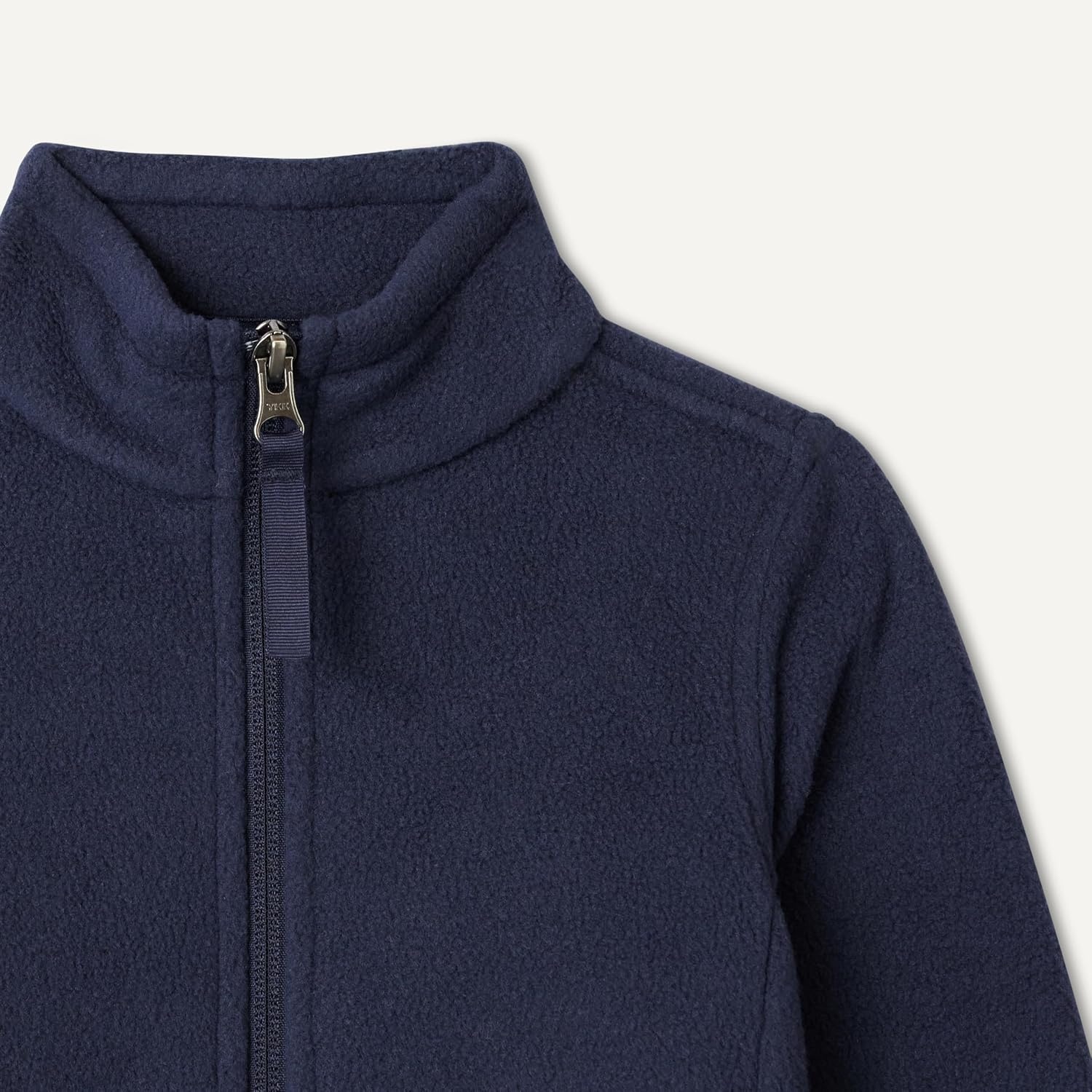 image:imageAmazon Essentials Unisex Kids Polar Fleece FullZip Mock JacketNavy