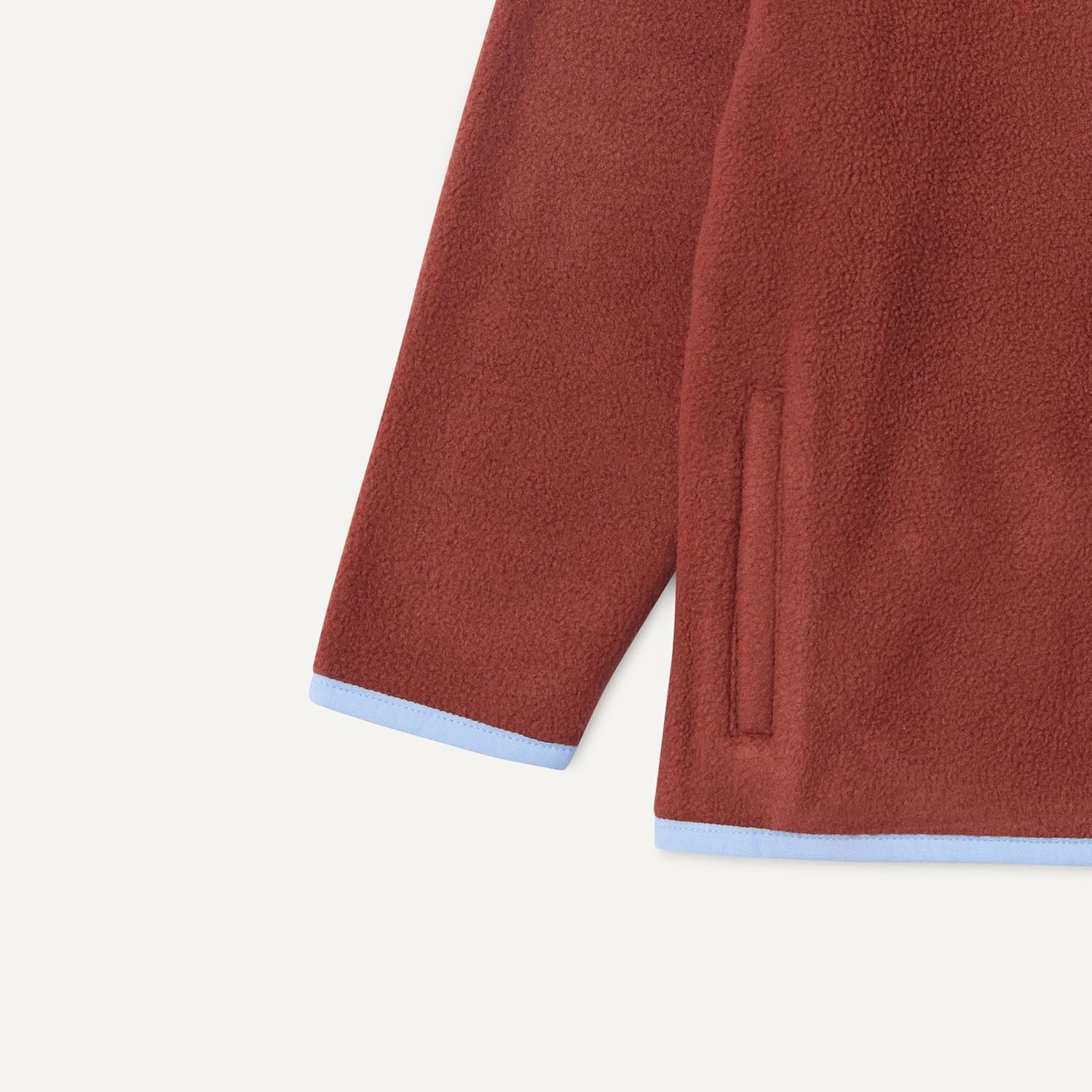 image:imageAmazon Essentials Unisex Kids Polar Fleece QuarterZip Pullover JacketRich Chestnut Brown