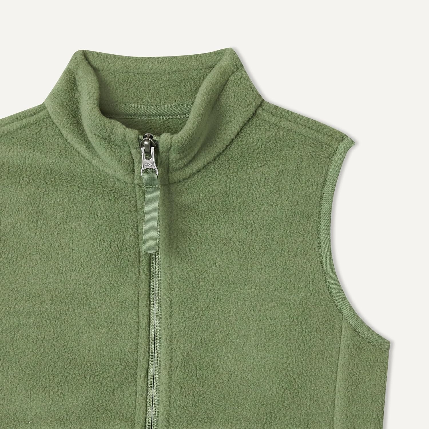 image:imageAmazon Essentials Unisex Kids Polar Fleece VestDark Olive