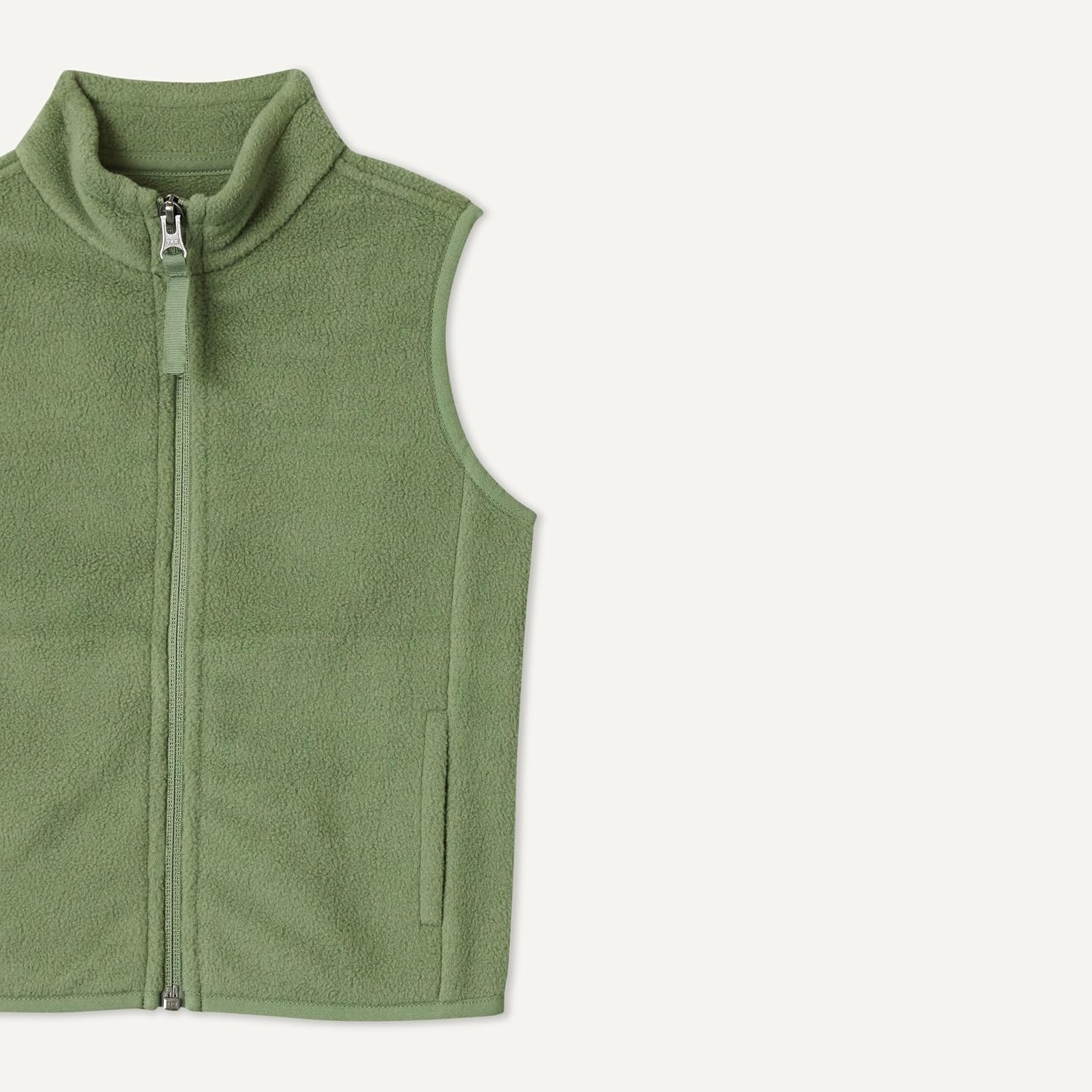 image:imageAmazon Essentials Unisex Kids Polar Fleece VestDark Olive