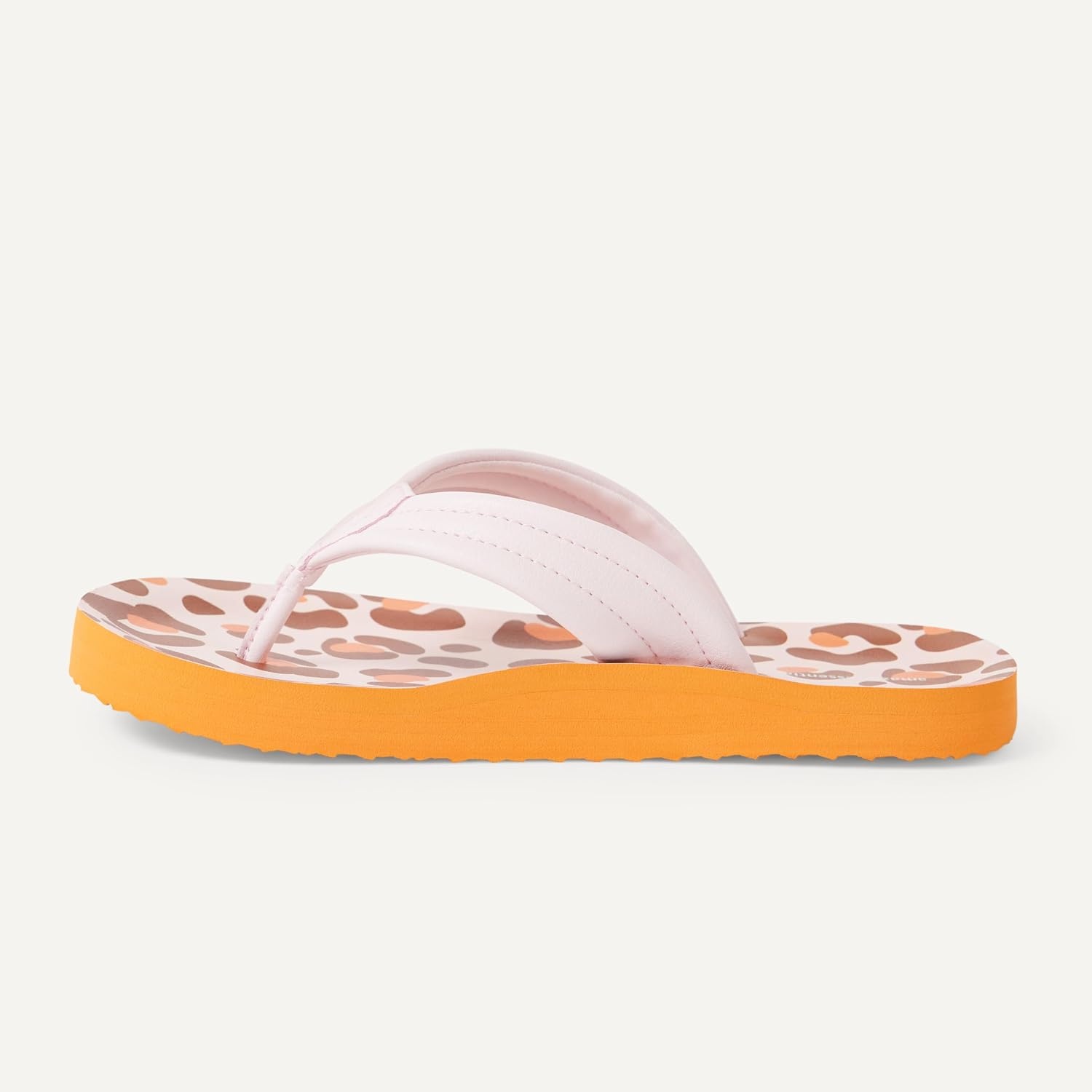 image:imageAmazon Essentials Unisex Kids Thong Flip Flop for Boys and GirlsPale Pink Leopard