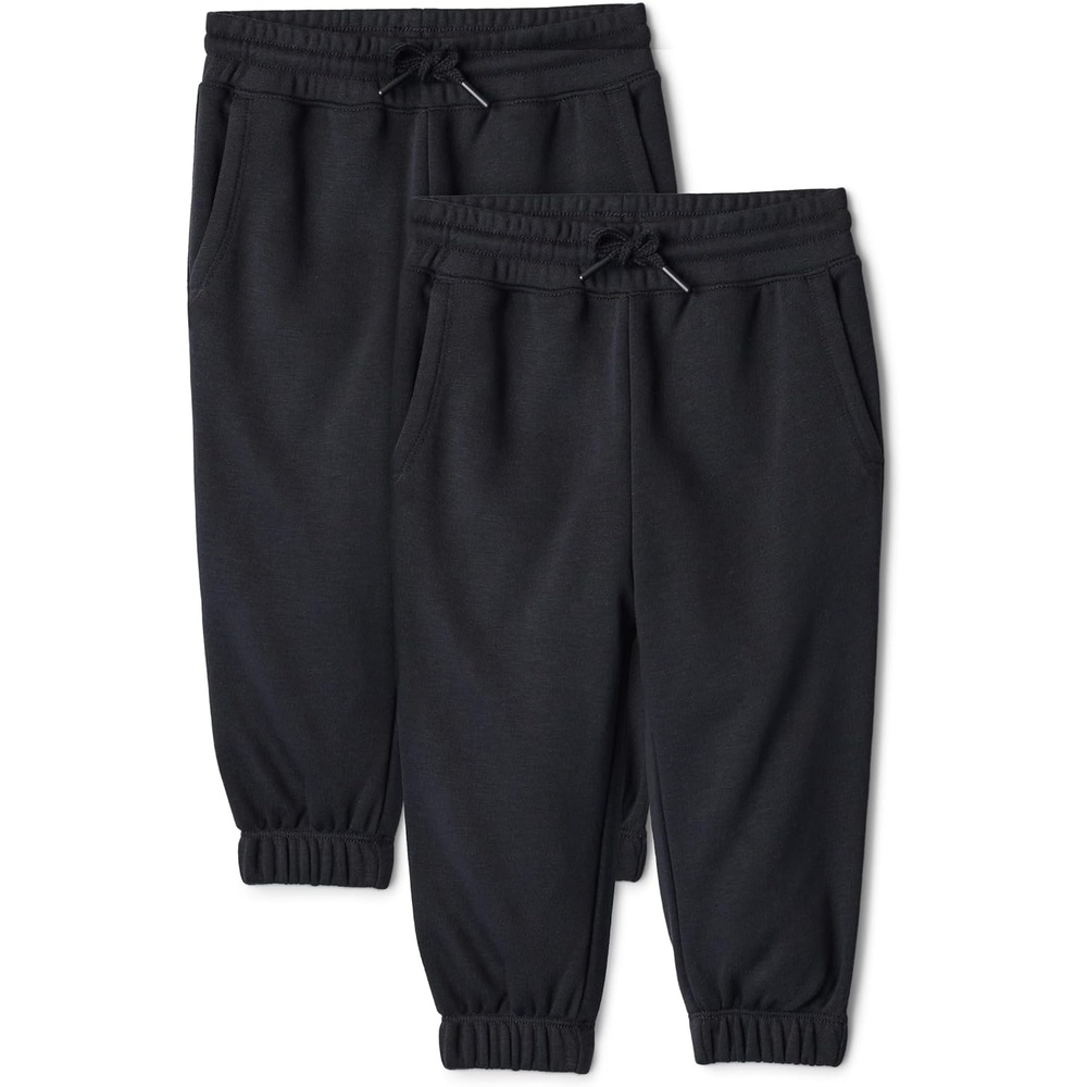 image:imageAmazon Essentials Boys Cotton Joggers Pack of 2Black