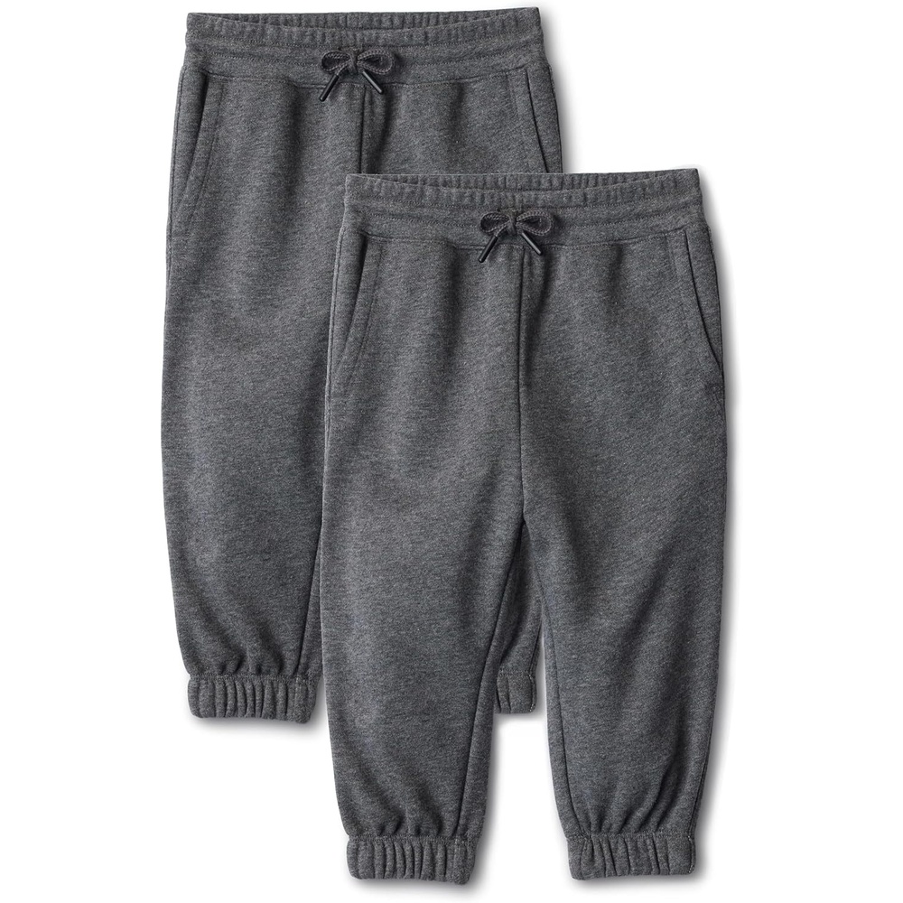 image:imageAmazon Essentials Boys Cotton Joggers Pack of 2Charcoal Heather
