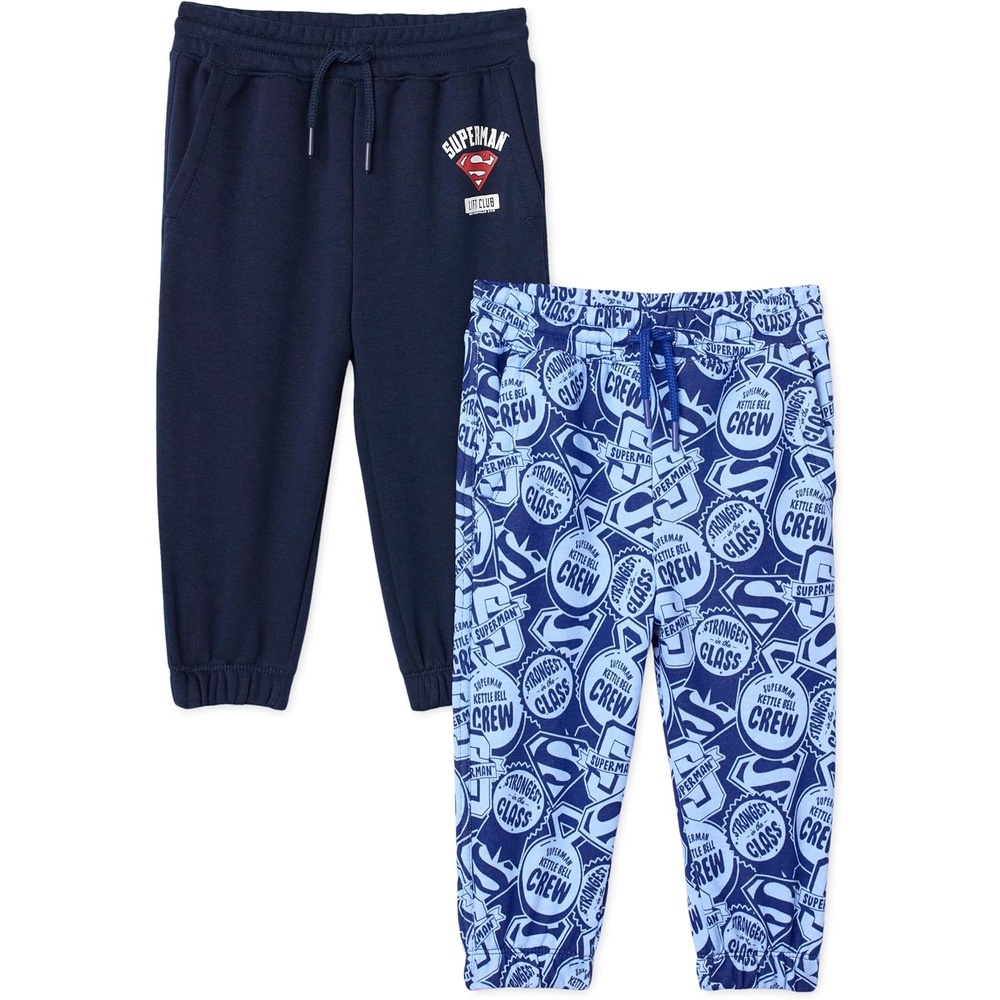 image:imageAmazon Essentials Boys Cotton Joggers Pack of 2Superman