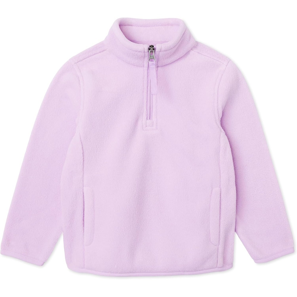 image:imageAmazon Essentials Girls Polar Fleece QuarterZip Mock JacketsLilac