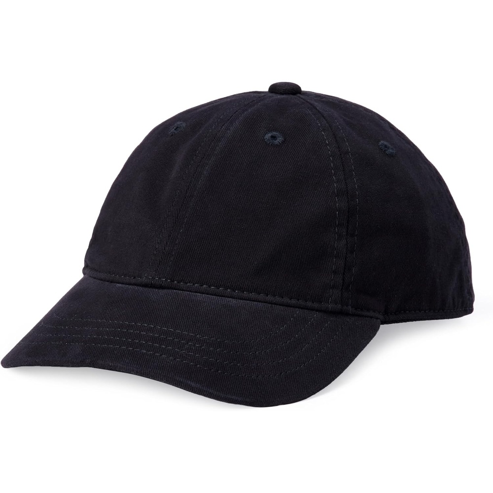 image:imageAmazon Essentials Unisex Kids Breathable Washed Cotton Adjustable Baseball CapBlack