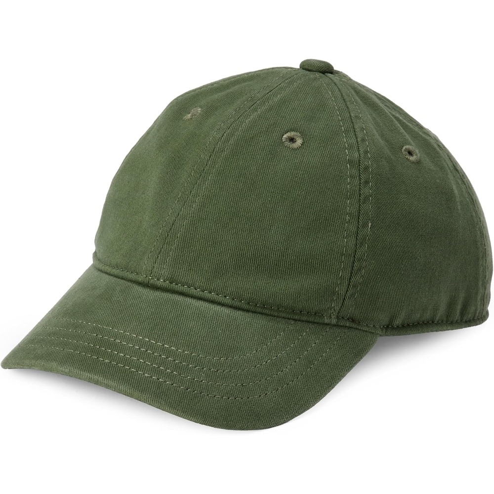 image:imageAmazon Essentials Unisex Kids Breathable Washed Cotton Adjustable Baseball CapOlive