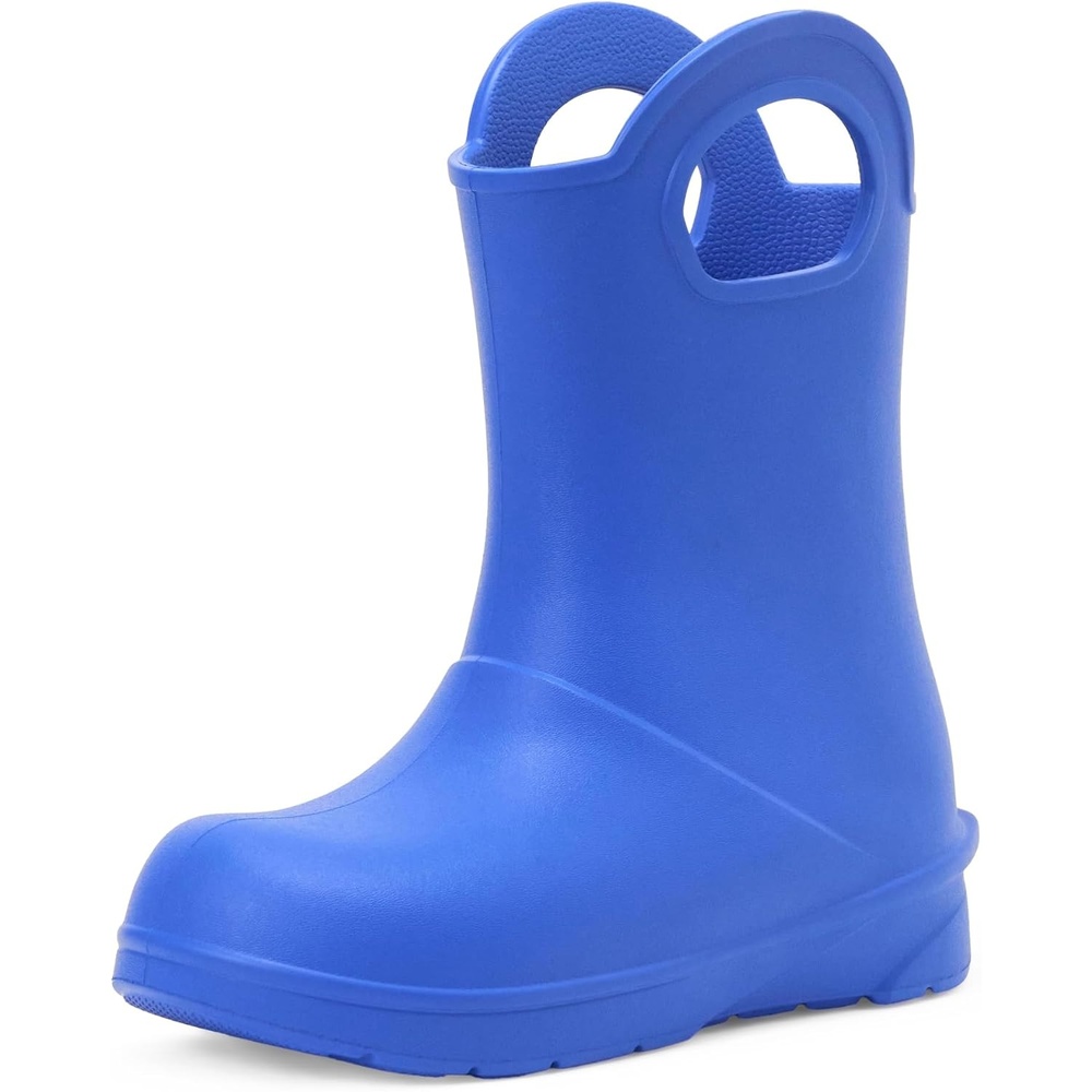 image:imageAmazon Essentials Unisex Kids Lightweight Rain Boot with HandlesBlue
