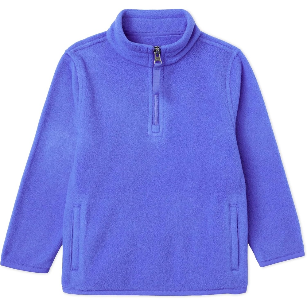 image:imageAmazon Essentials Unisex Kids Polar Fleece QuarterZip Pullover JacketBlue