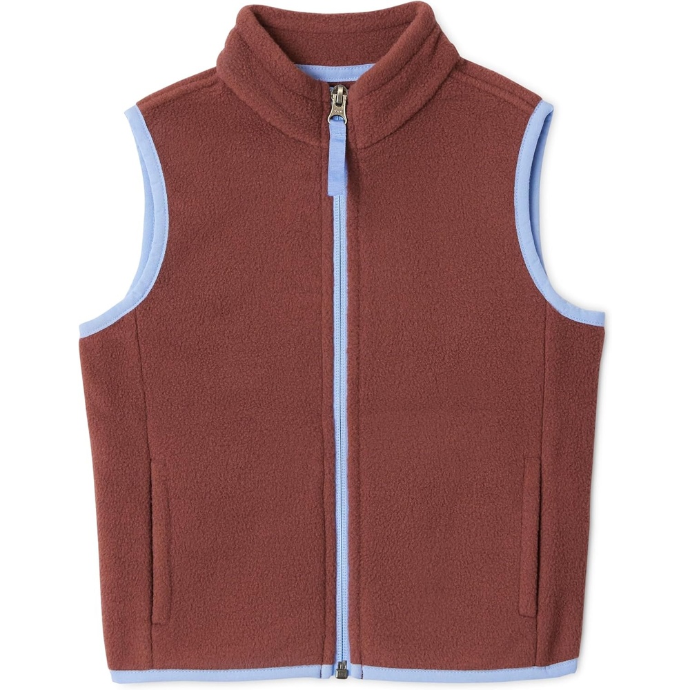 image:imageAmazon Essentials Unisex Kids Polar Fleece VestRich Chestnut Brown