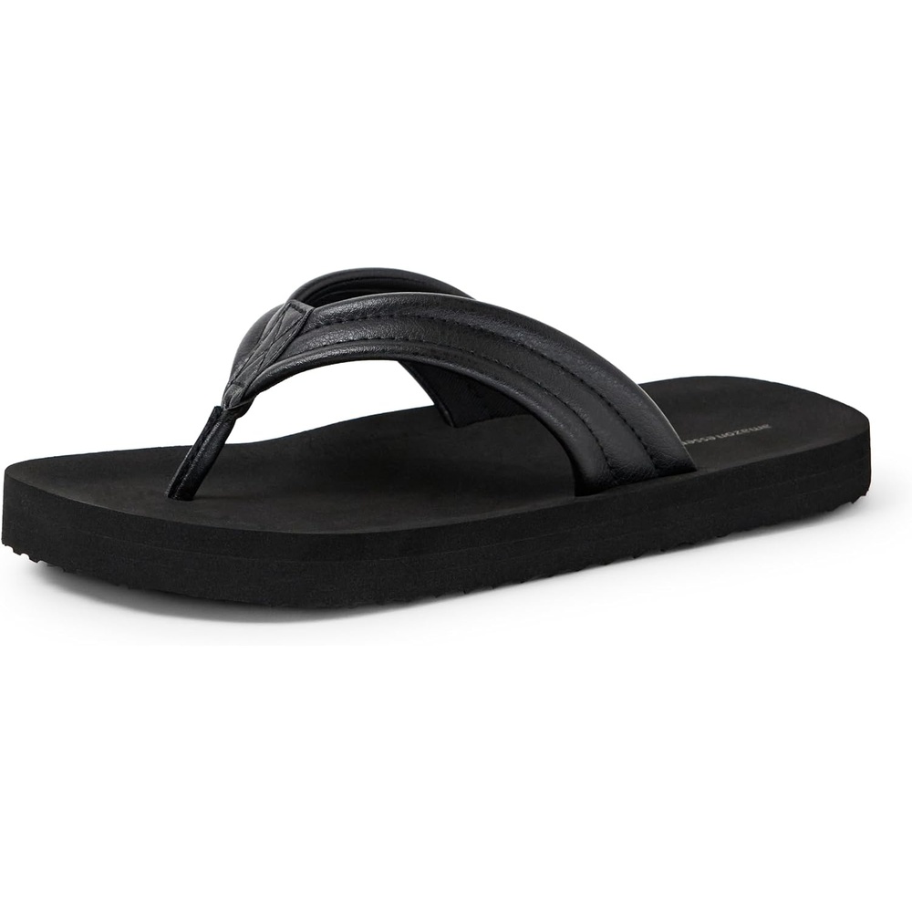 image:imageAmazon Essentials Unisex Kids Thong Flip Flop for Boys and GirlsBlack