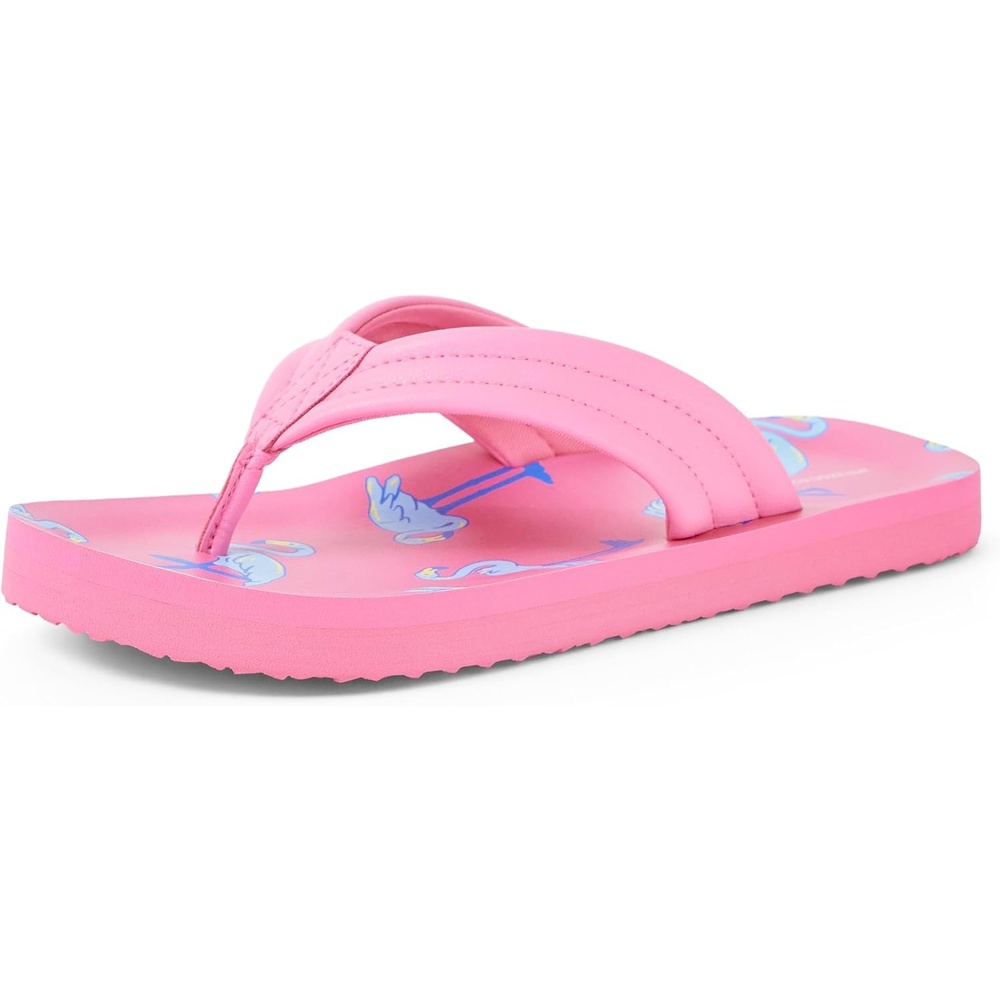 image:imageAmazon Essentials Unisex Kids Thong Flip Flop for Boys and GirlsPink Flamingos
