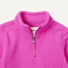 Amazon Essentials Girls’ Polar Fleece Quarter-Zip Mock Jackets(Fuchsia)
