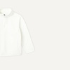 Amazon Essentials Girls’ Polar Fleece Quarter-Zip Mock Jackets(Ivory)